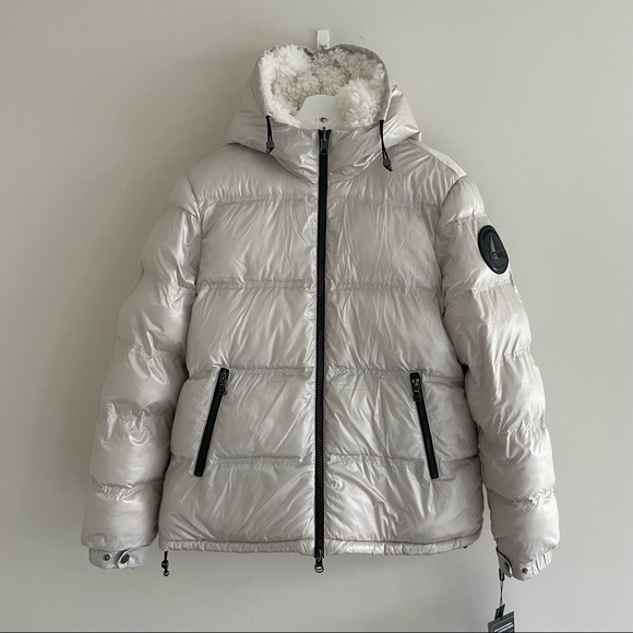 Pajar Canada Snow Winter Reversible Puffer Coat Sherpa Size L - Picture 4 of 14